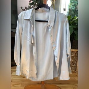 Ravella Milano silk blouse in sky blue